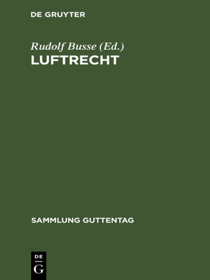 cover image of Luftrecht